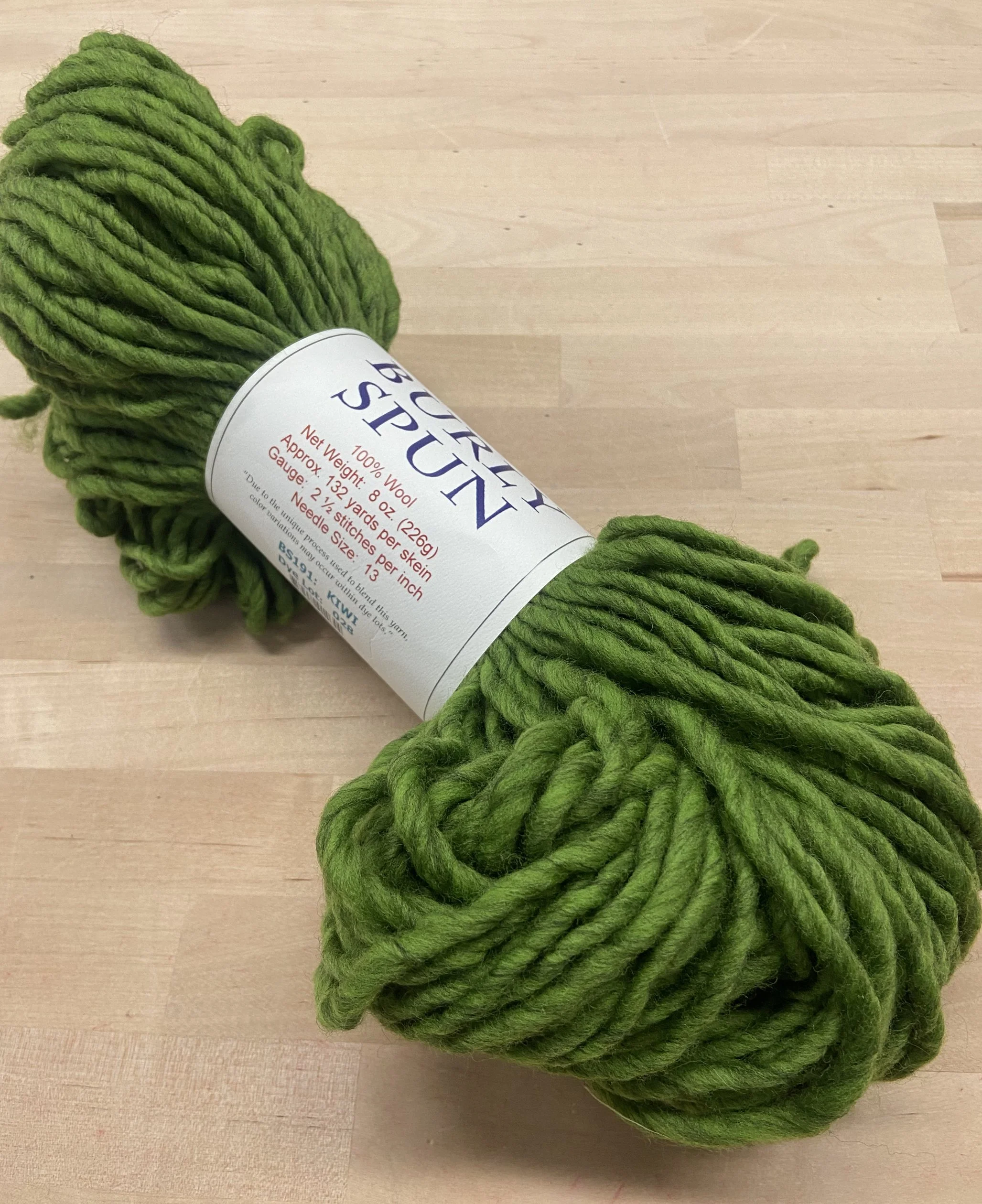 Kiwi - Burly Spun Yarn by Brown Sheep Co. 8oz 100% Wool Single Ply